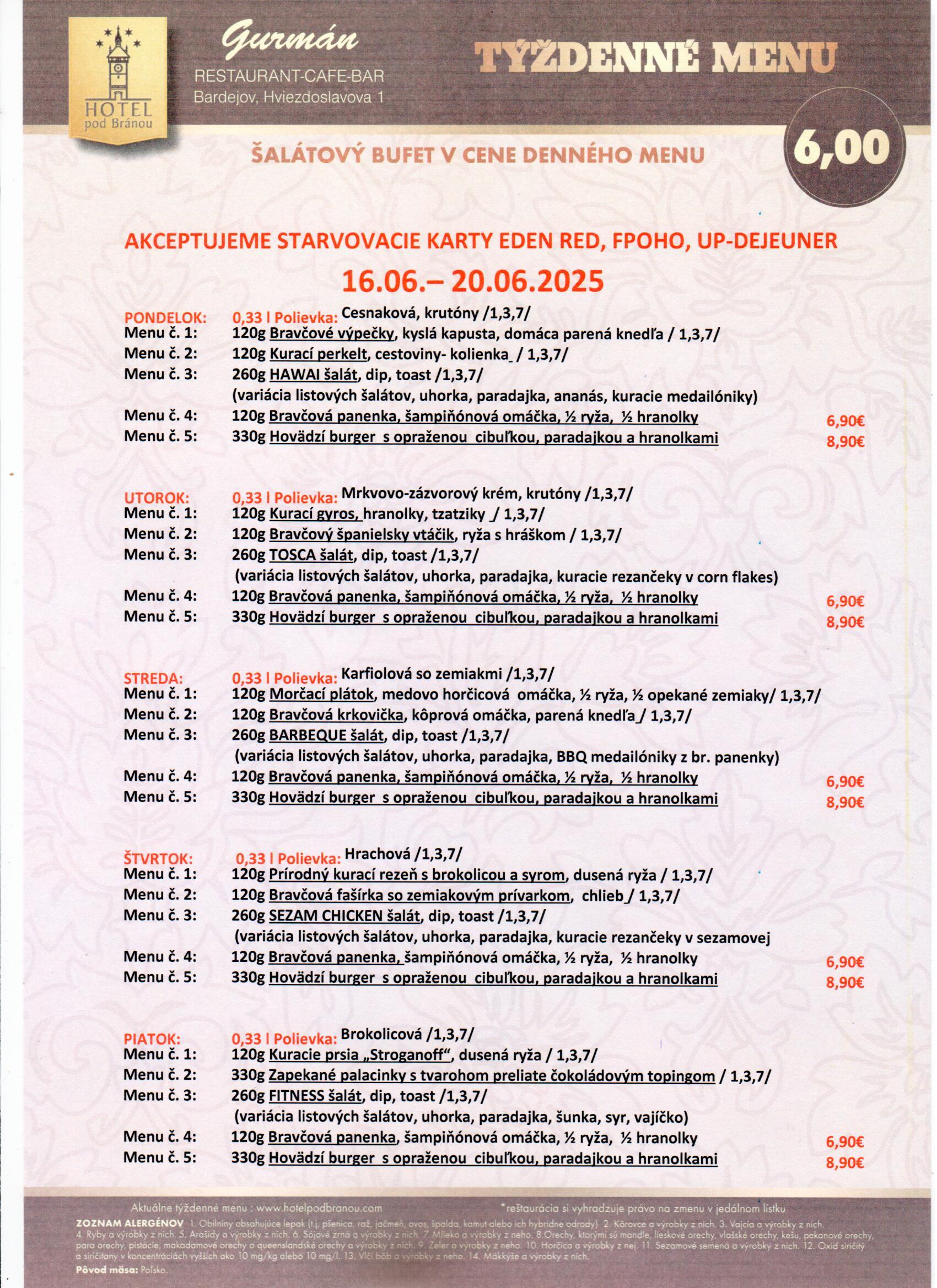 Denné menu